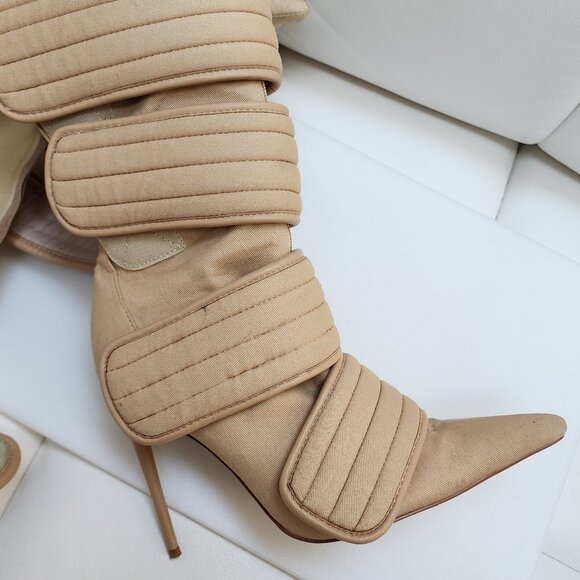 CALECHIE Women's Desert Moto Boots - Tan Faux Suede - Size 8 - Picture 6 of 12